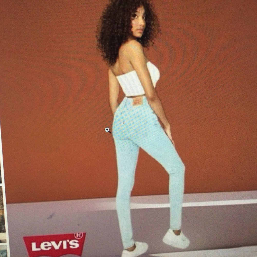 Levi's Size 25 Jeans Mile High Super Skinny Light Wash Light blue